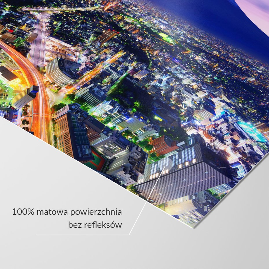 Fototapeta - miasto, noc, góra