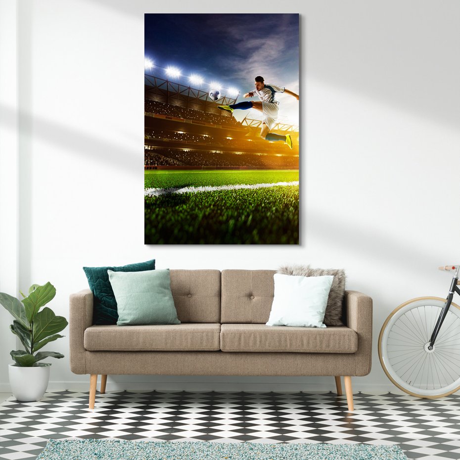 Obraz na płótnie - piłka nożna, sport, stadion