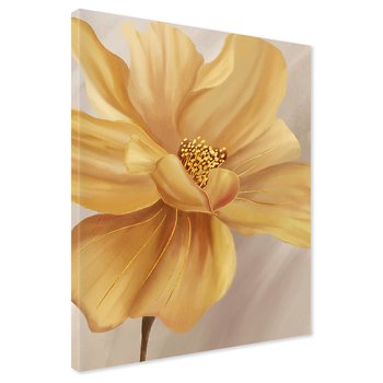 Obraz na płótnie - kwiat, złoty, dekoracja