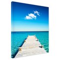 Obraz na płótnie - morze, pomost, woda