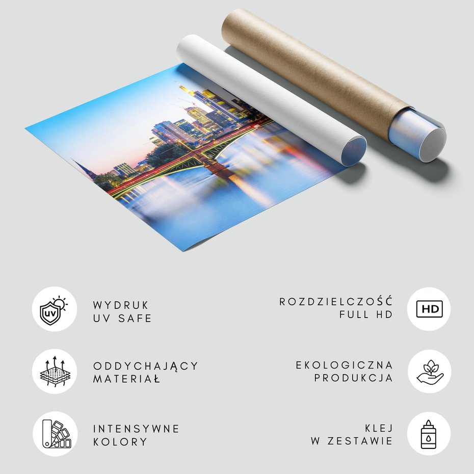 Fototapeta - Frankfurt, most, miasto