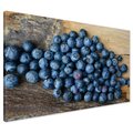 Obraz na płótnie - jagody, owoce, drewno