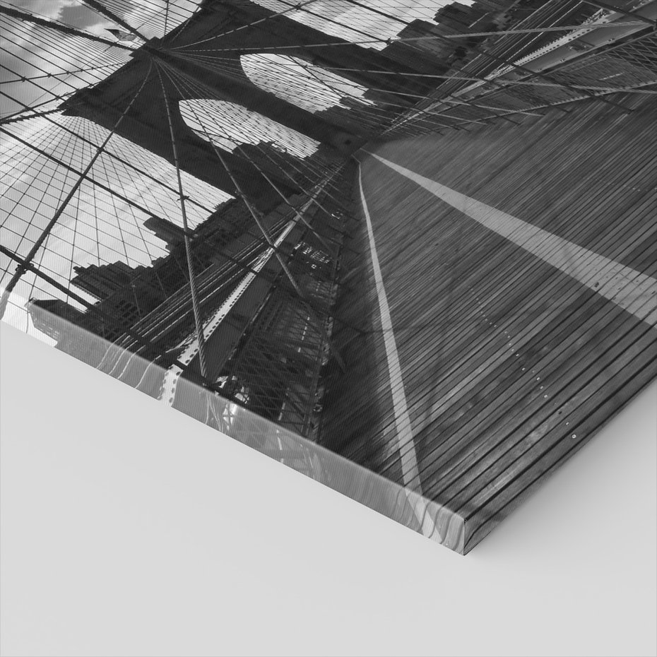 Obraz na płótnie - most, miasto, niebo