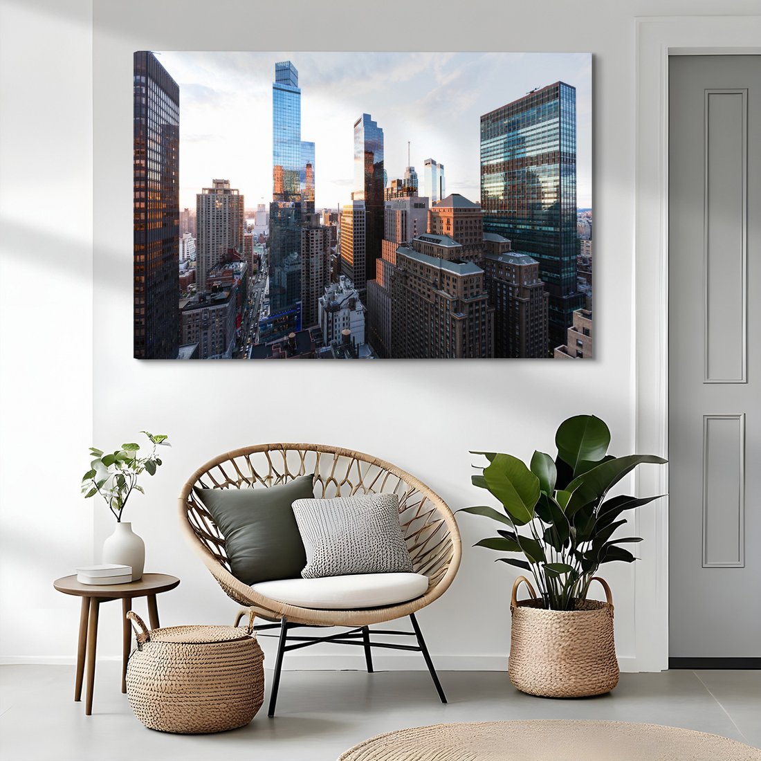 Obraz na płótnie - miasto, budynki, drapacze chmur
