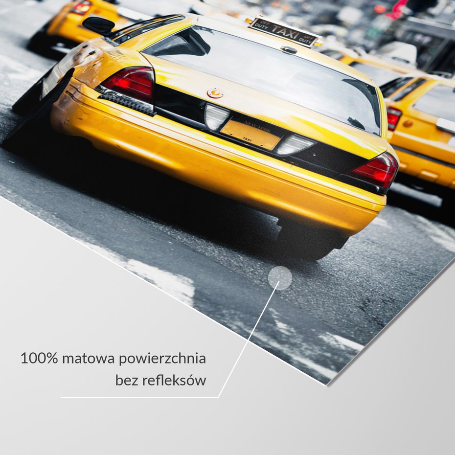 Fototapeta - taxi, miasto, ulica