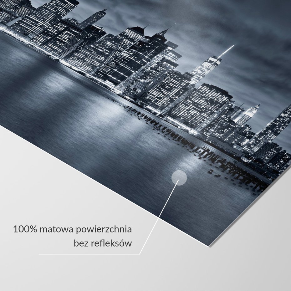 Fototapeta - miasto, noc, woda