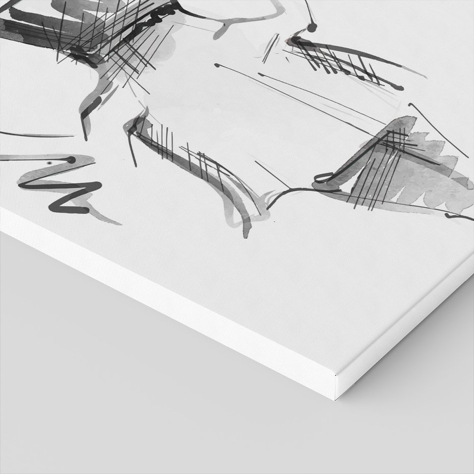 Obraz na płótnie - moda, szkic, kobieta