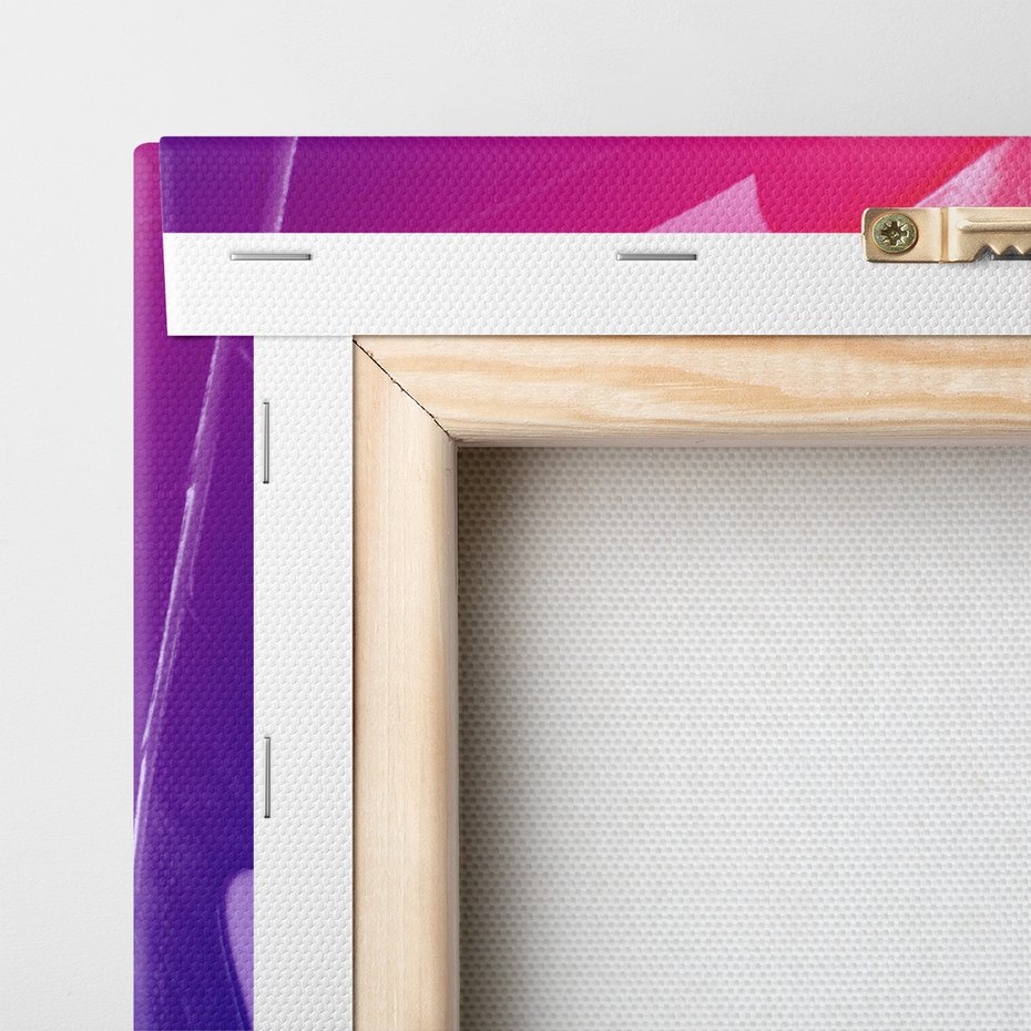 Obraz na płótnie - monstera, liście, gradient