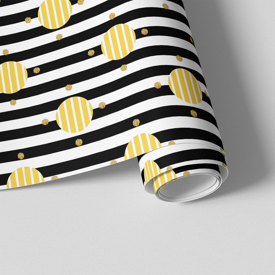 Tapeta - kropki, pasy, koła