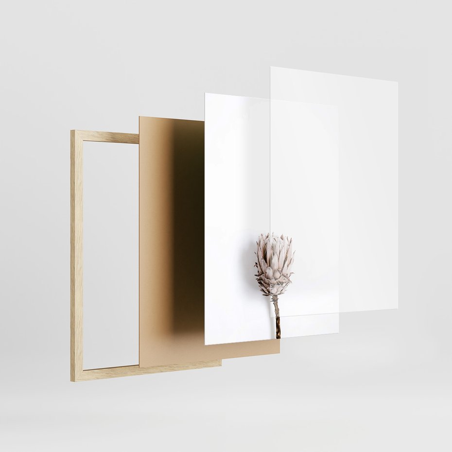 Zestaw obrazy w ramie, plakaty - kwiaty, napisy, protea - rama drewno