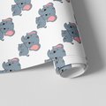 Tapeta - dziecięca, słoń, ilustracja,