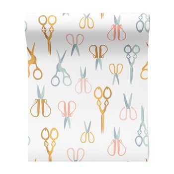 Tapeta - nożyczki, tło, retro