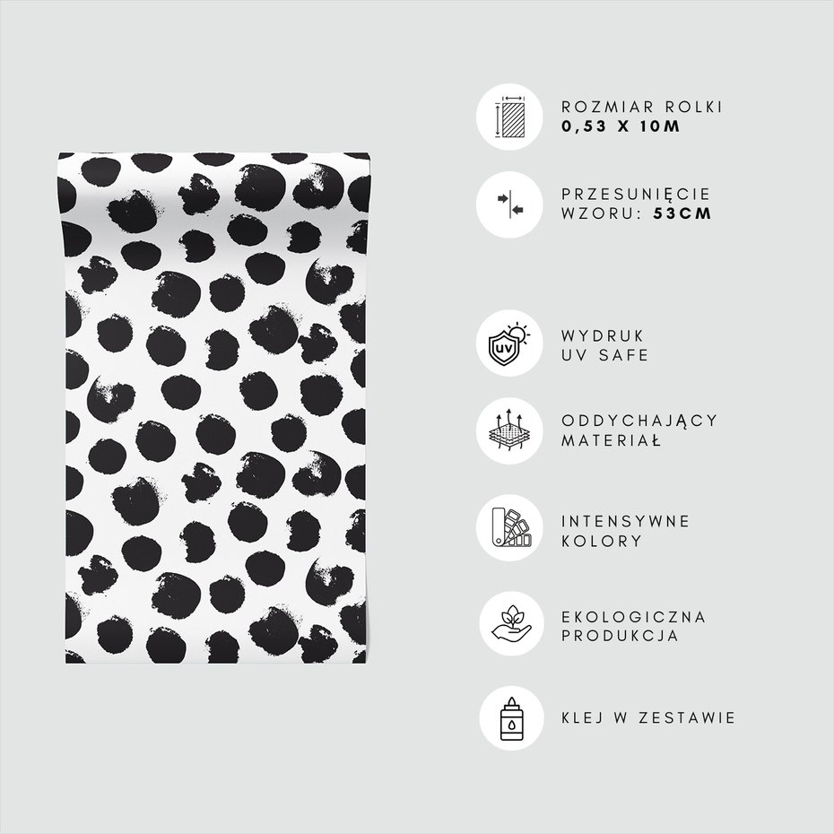 Tapeta - kropki, farba, tło