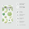 Tapeta - melon, liście, wzór