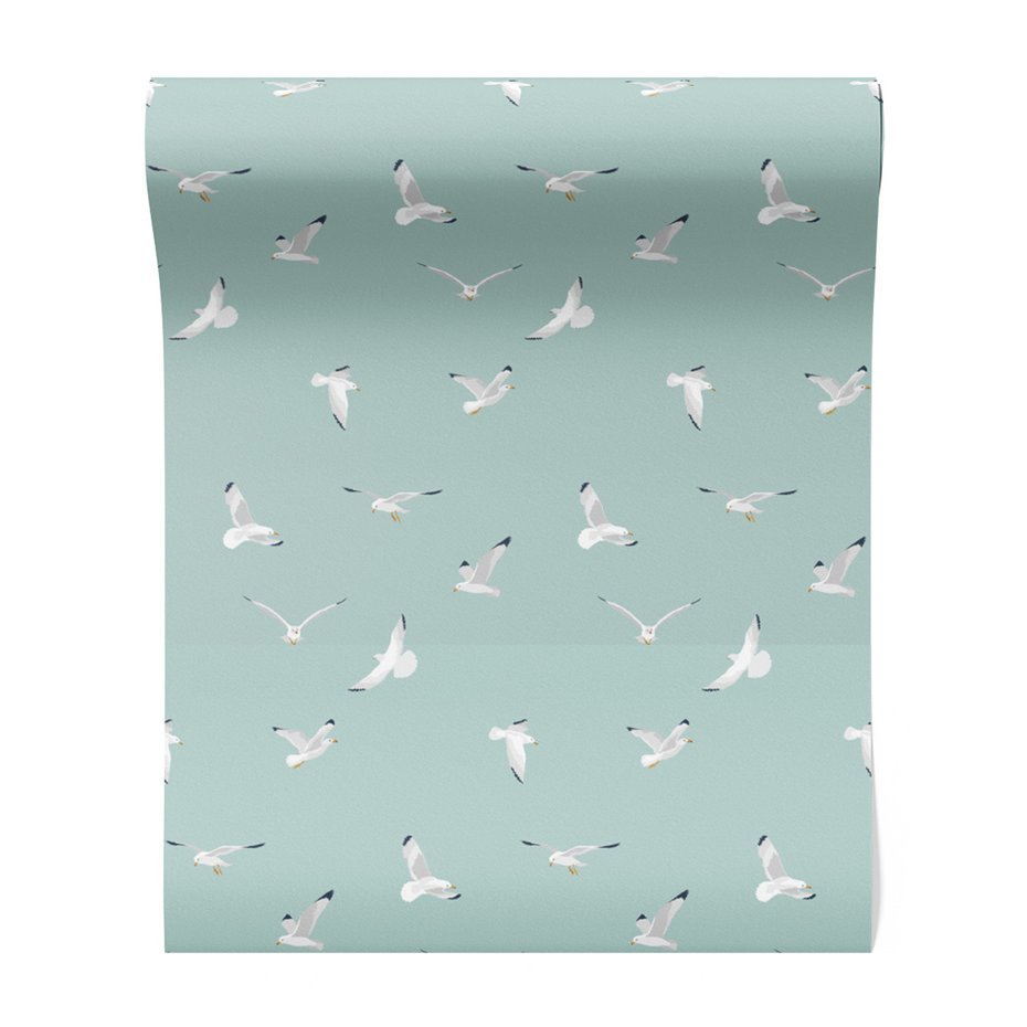 Tapeta - mewy, ptaki, morze