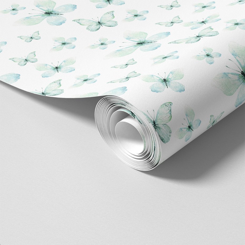 Tapeta - motyle, wzór, ilustracja