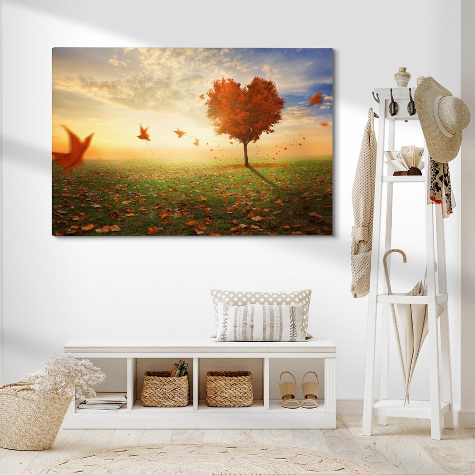 Obraz na płótnie - jesień, drzewo, liście