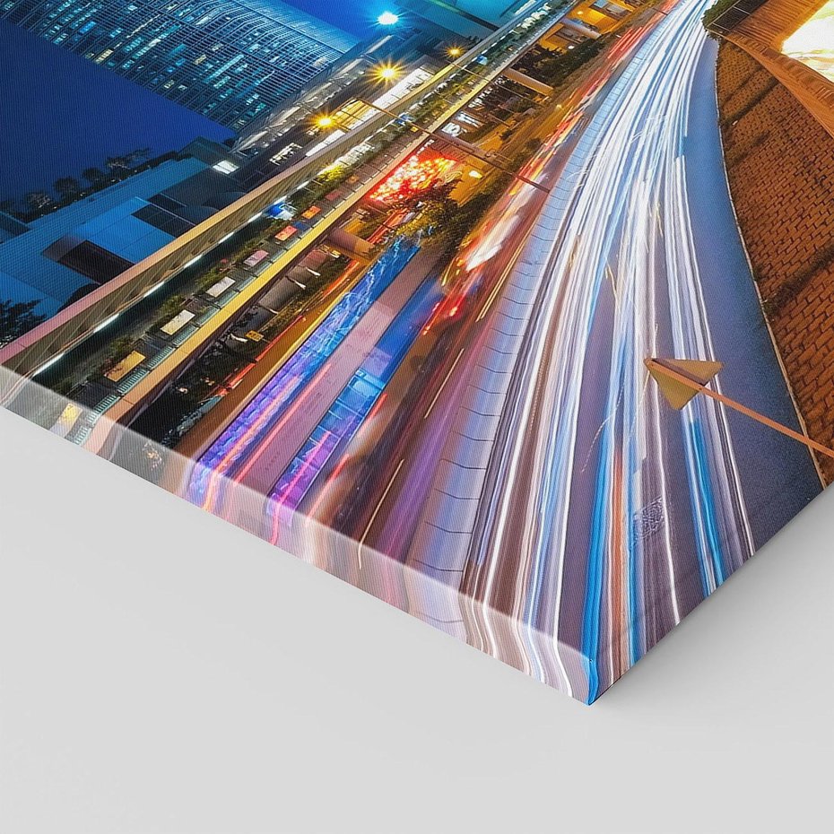 Obraz na płótnie - miasto, noc, światła