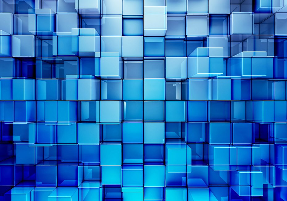 Fototapeta - kostki, sześciany, abstrakcja