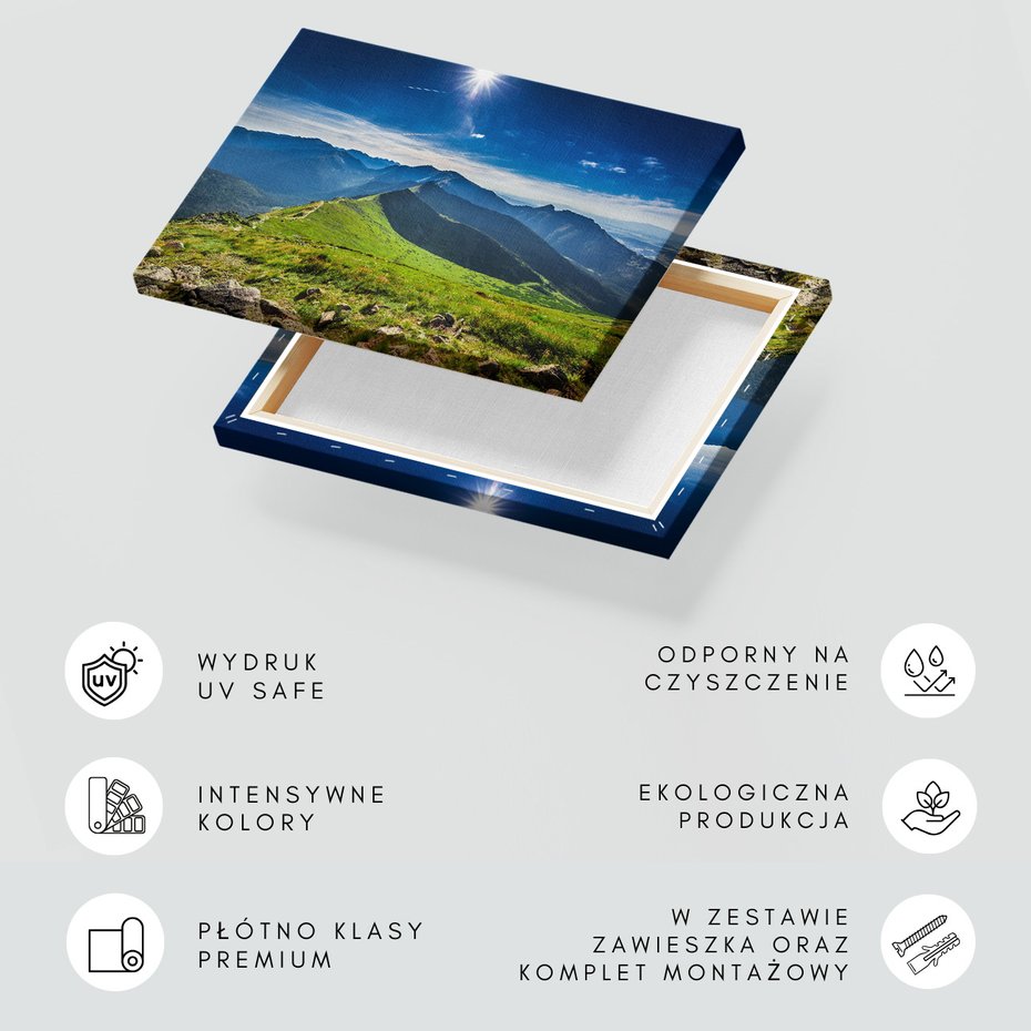 Obraz na płótnie - góry, krajobraz, niebo