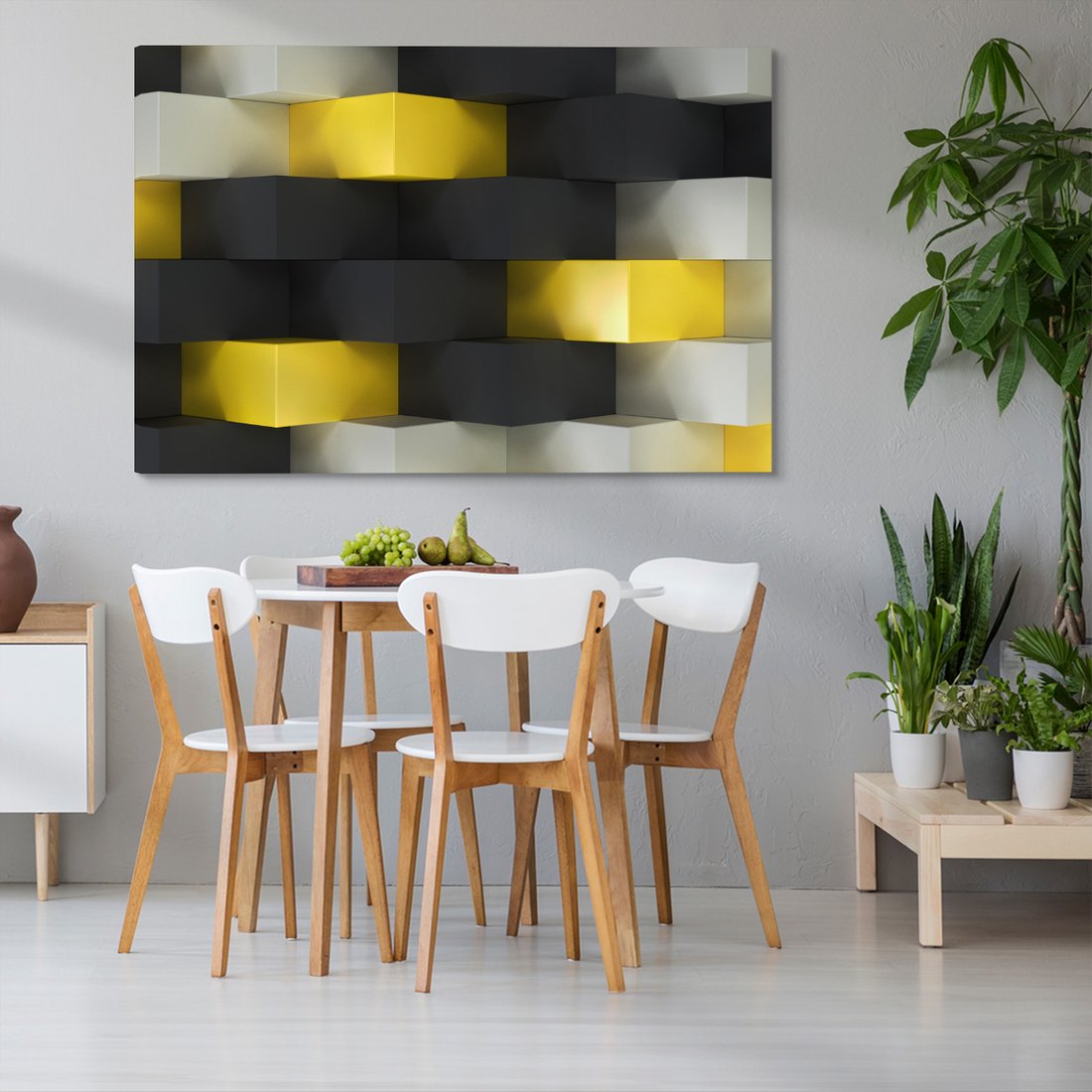 Obraz na płótnie - abstrakcja, sześciany, geometria