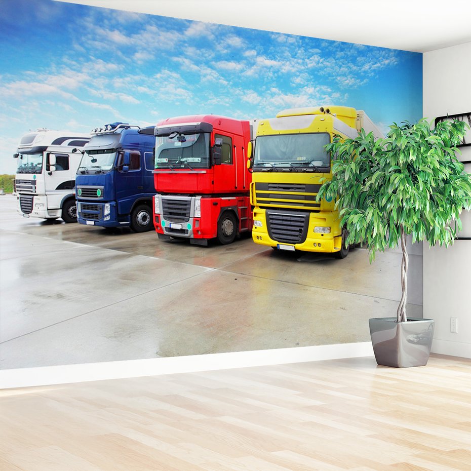 Fototapeta - ciężarówki, transport, pojazdy