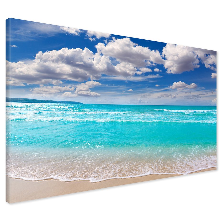 Obraz na płótnie - plaża, morze, niebo
