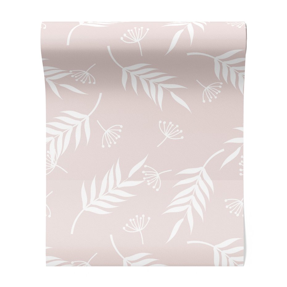 Tapeta - liście, kwiaty, tło