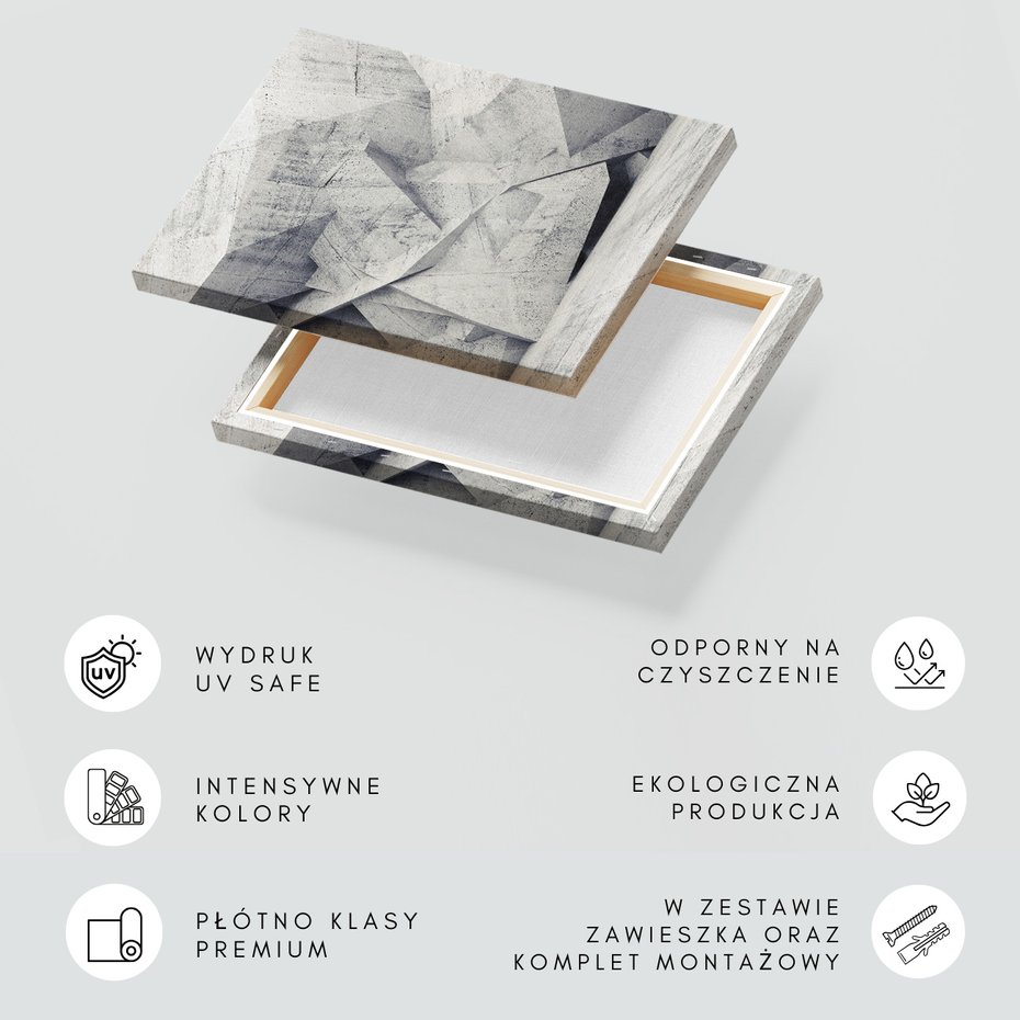 Obraz na płótnie - abstrakcja, beton, geometria