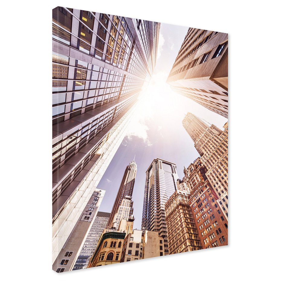 Obraz na płótnie - miasto, budynki, niebo