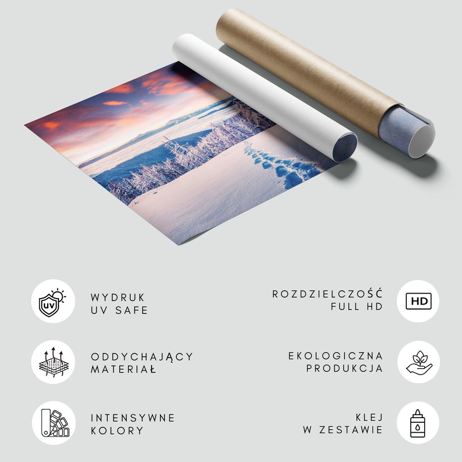 Fototapeta - zima, śnieg, las