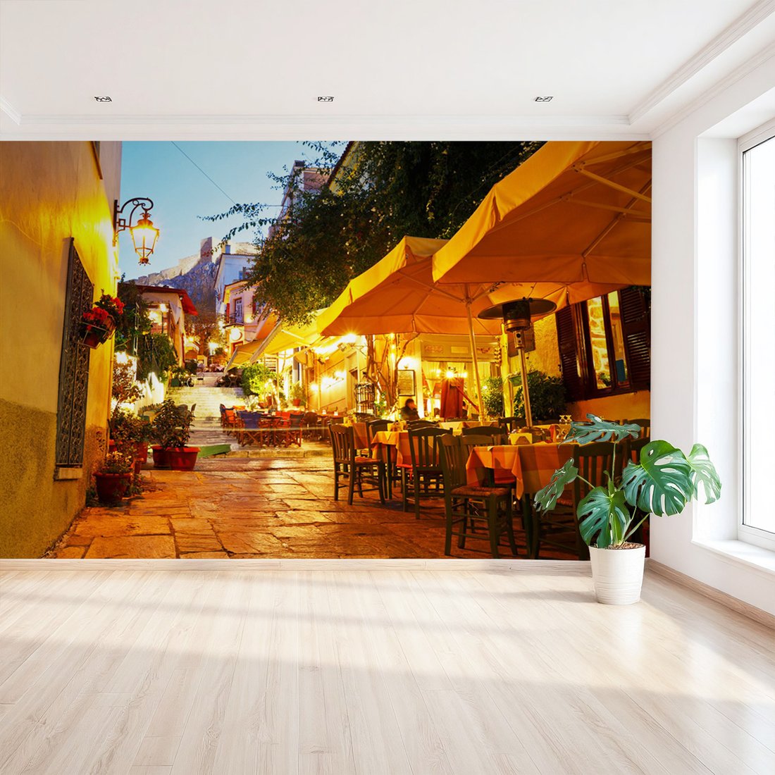 Fototapeta - uliczka, restauracja, miasto