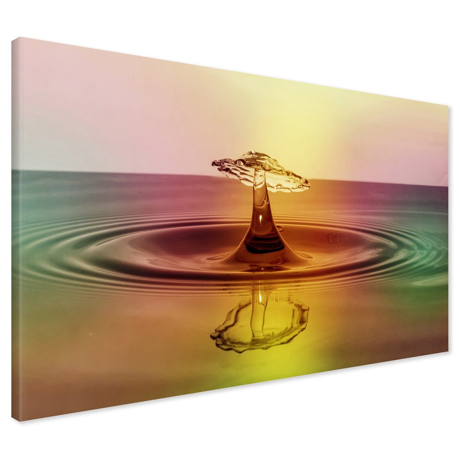Obraz na płótnie - woda, kropla, abstrakcja