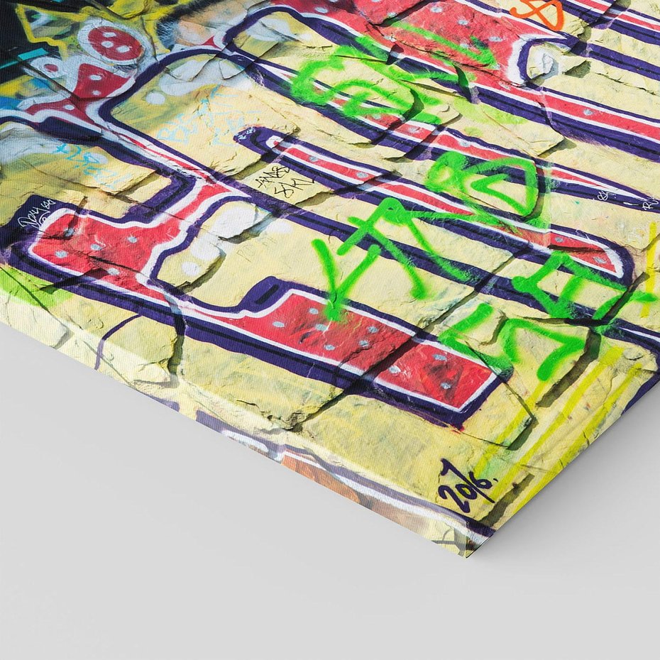 Obraz na płótnie - graffiti, mur, sztuka