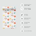 Tapeta - dziecięca, rakieta, planeta, gwiazdy