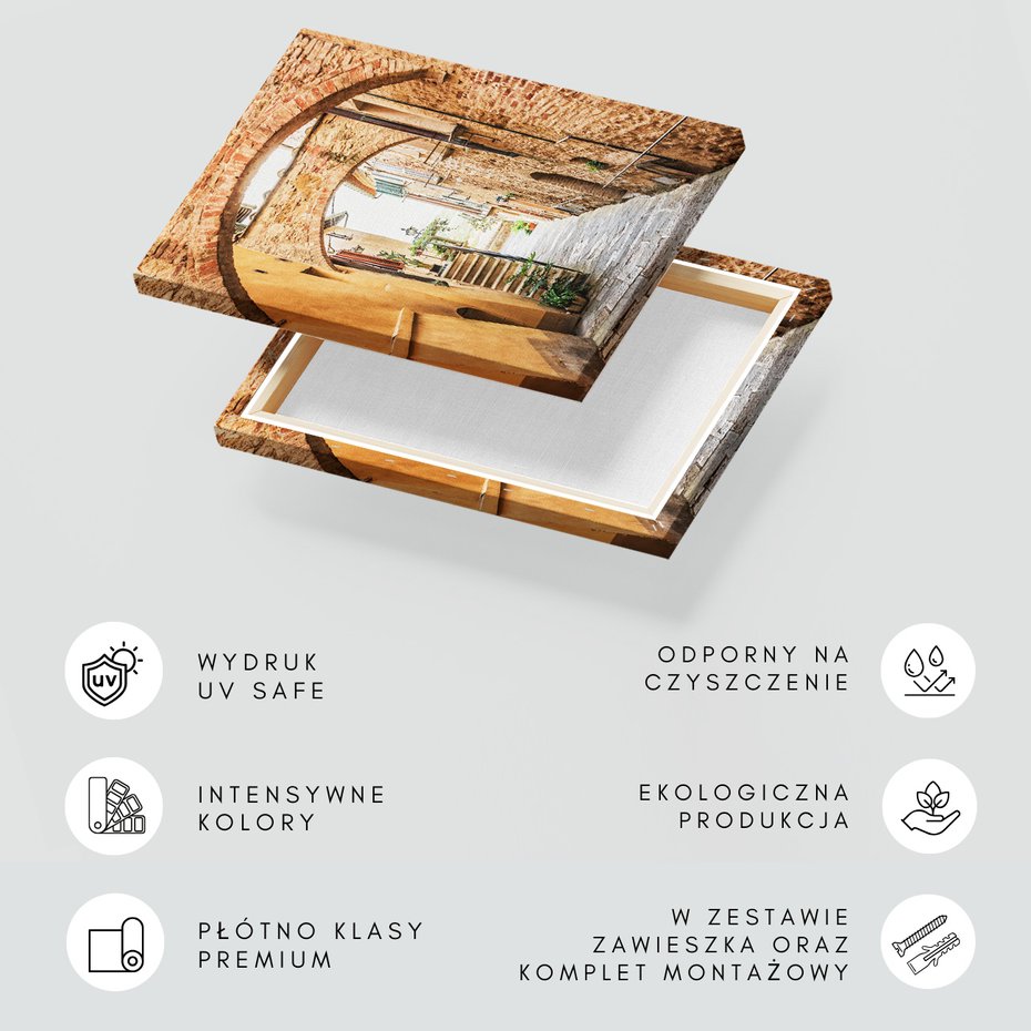 Obraz na płótnie - uliczka, miasto, architektura