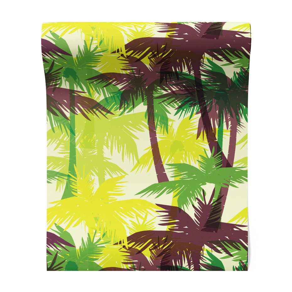 Tapeta - palma, liście, wzór