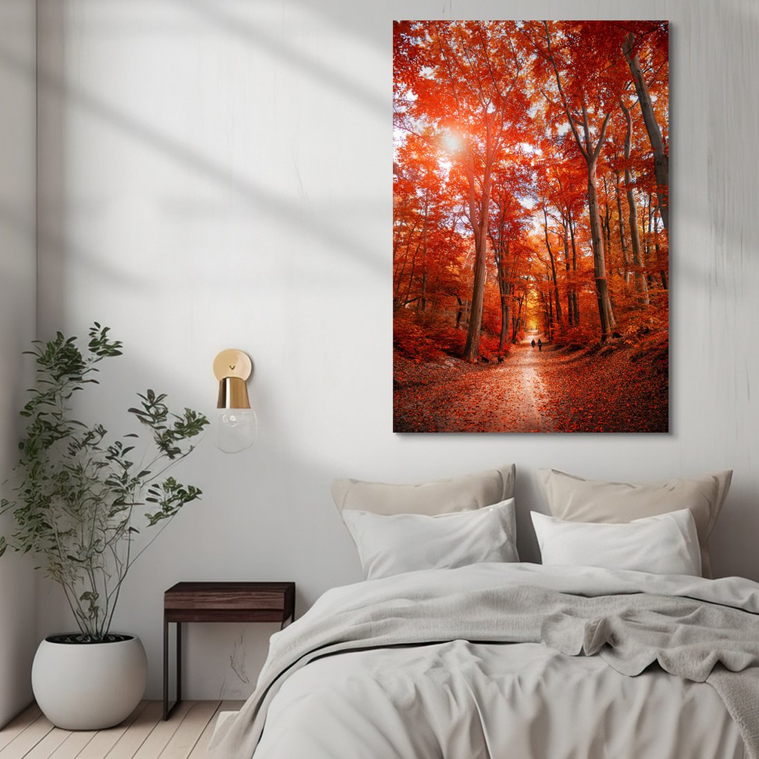 Obraz na płótnie - las, jesień, drzewa
