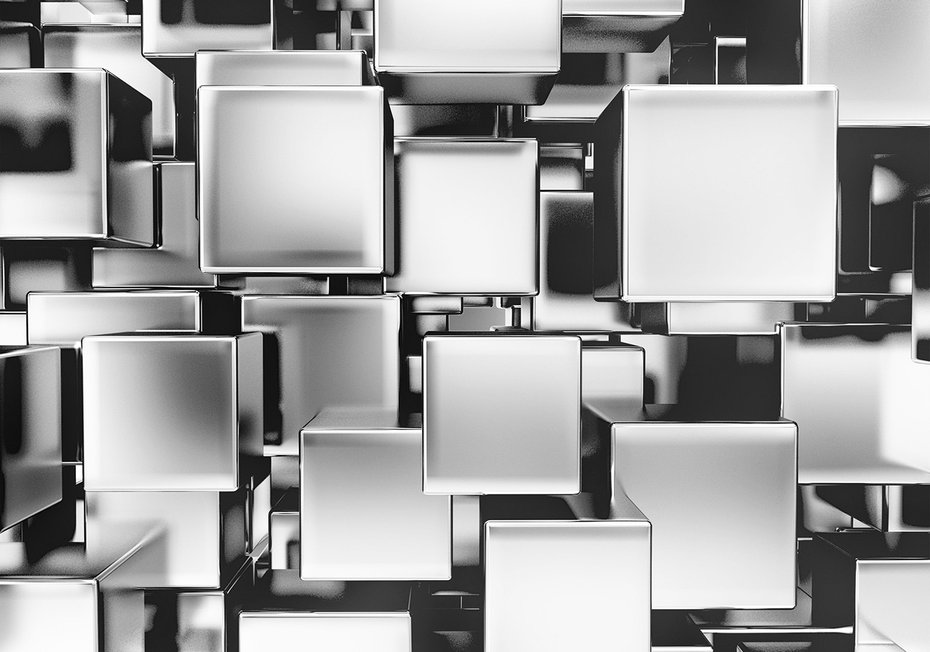 Fototapeta - kostki, sześciany, abstrakcja