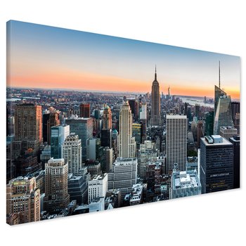 Obraz na płótnie - miasto, drapacze chmur, panorama