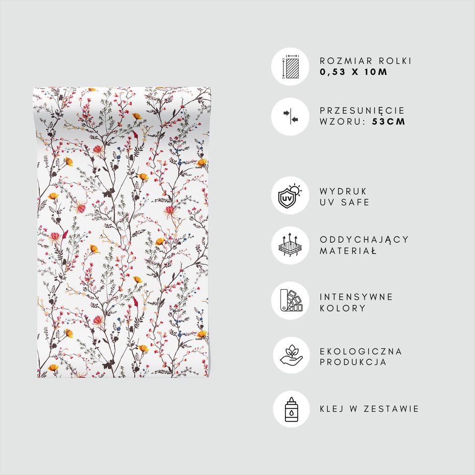 Tapeta - kwiaty, gałązki, natura