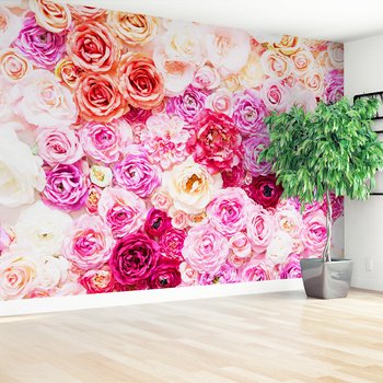 Fototapeta - kwiaty, róże, tło