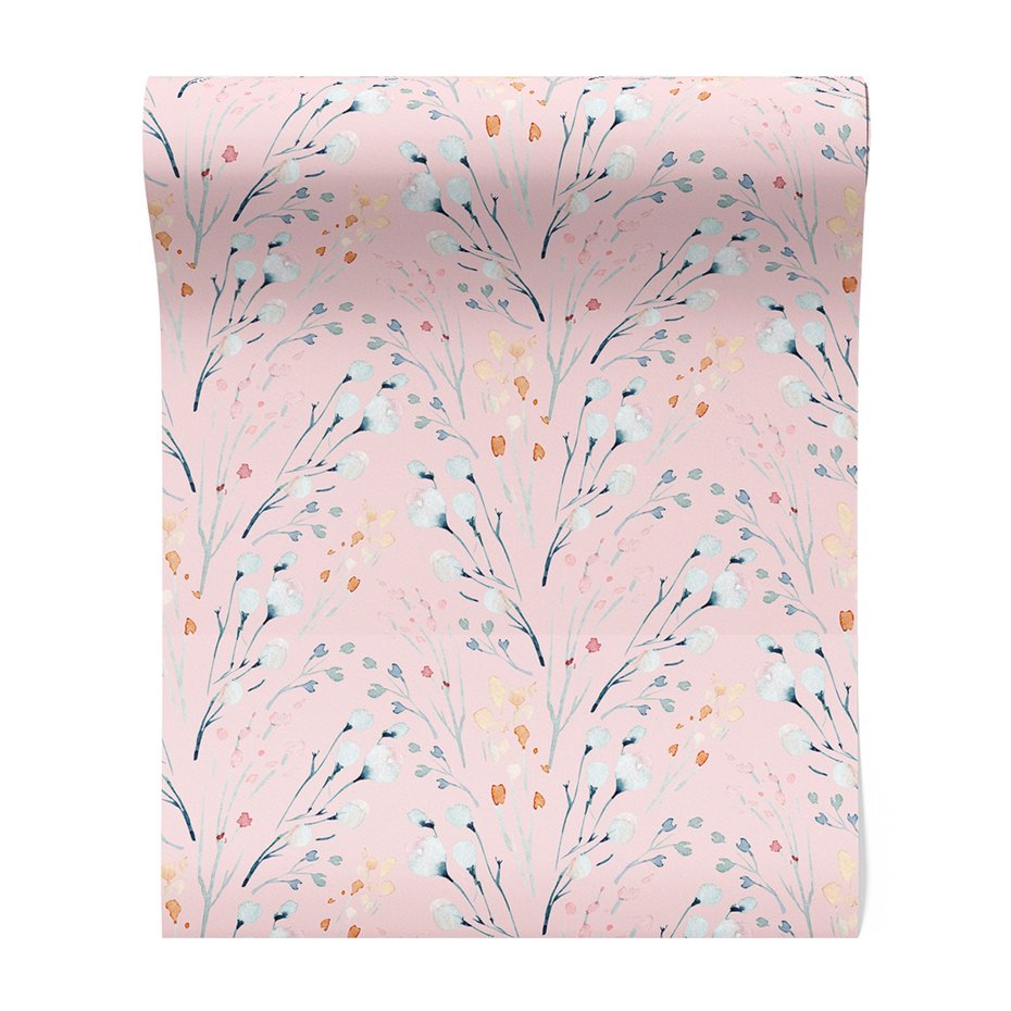 Tapeta - gałązki, pąki, tło