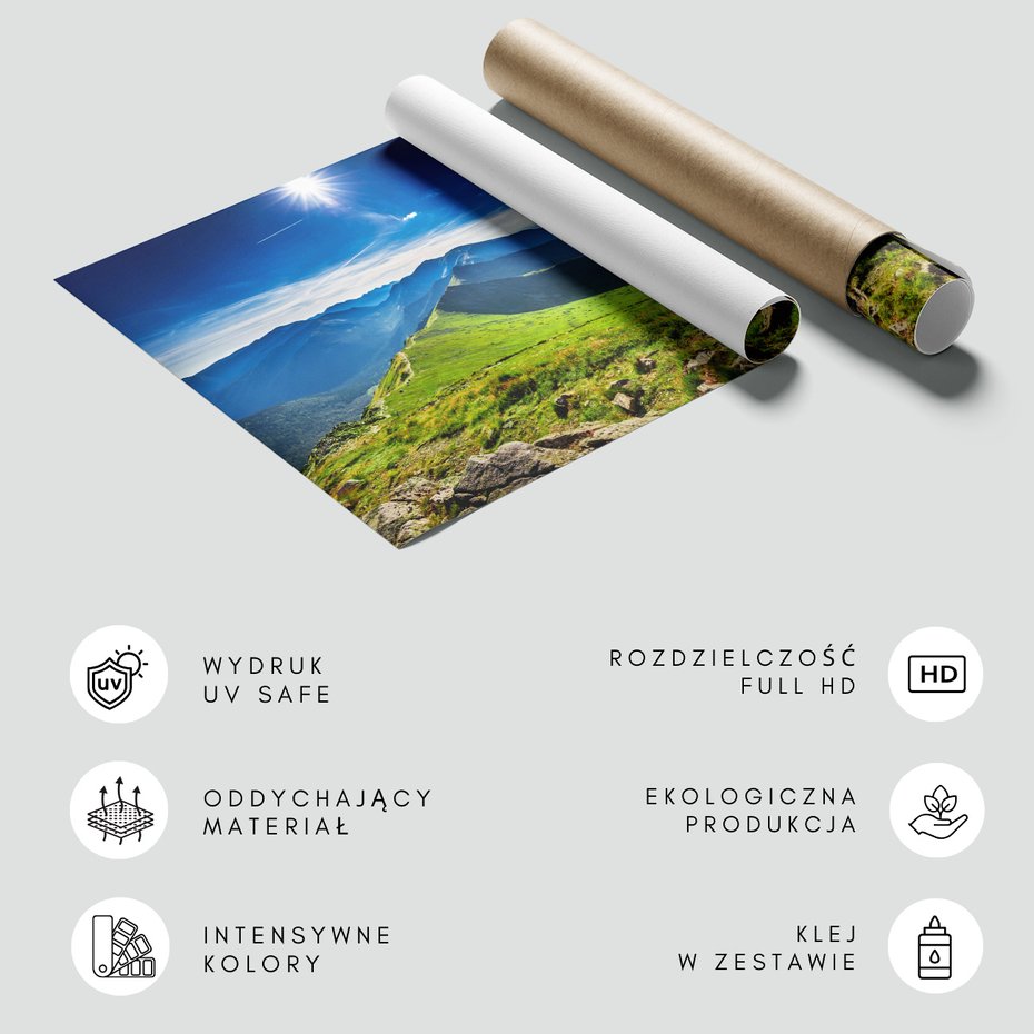 Fototapeta - góry, krajobraz, niebo