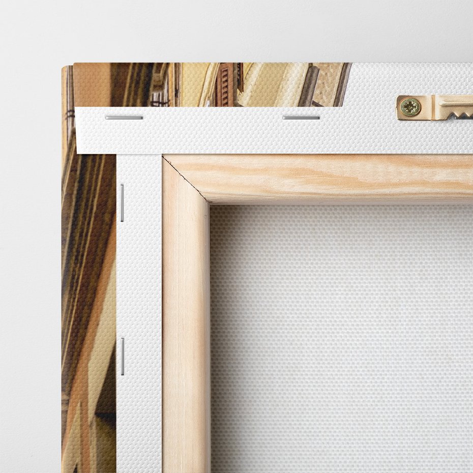 Obraz na płótnie - miasto, uliczka, budynki