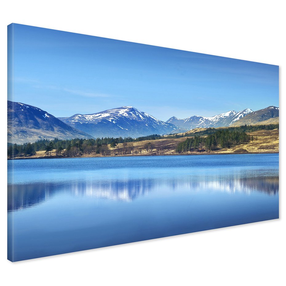 Obraz na płótnie - góry, jezioro, krajobraz