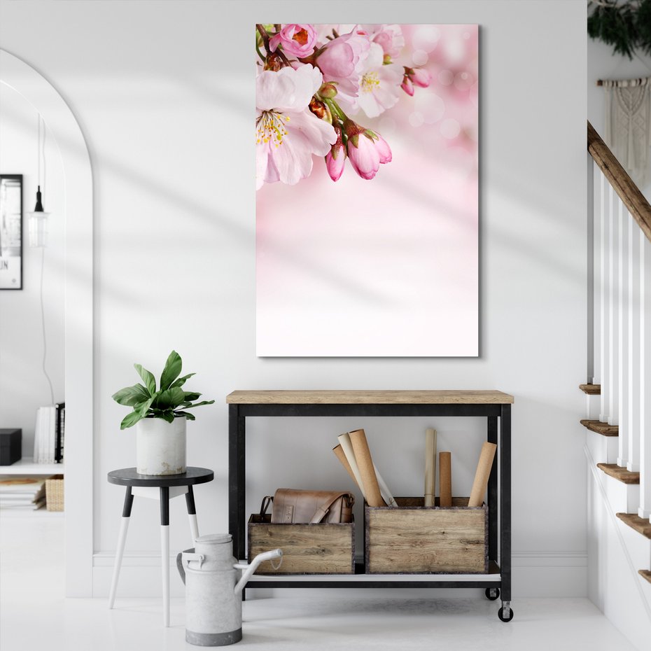 Obraz na płótnie - kwiaty, różowy, wiosna