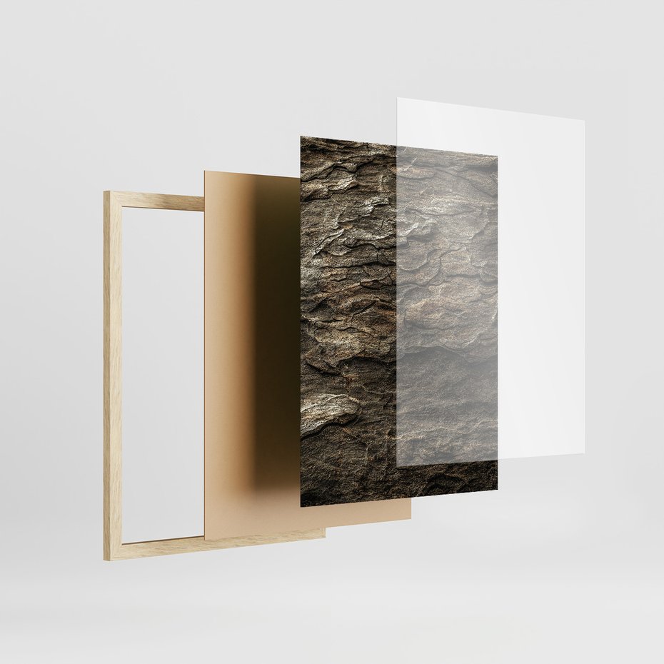 Zestaw obrazy w ramie, plakaty - dom, natura, drewno - rama drewno