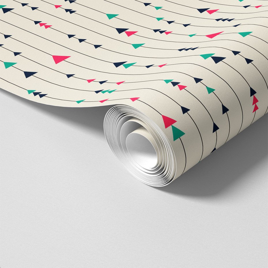 Tapeta - trójkąty, linie, wzór