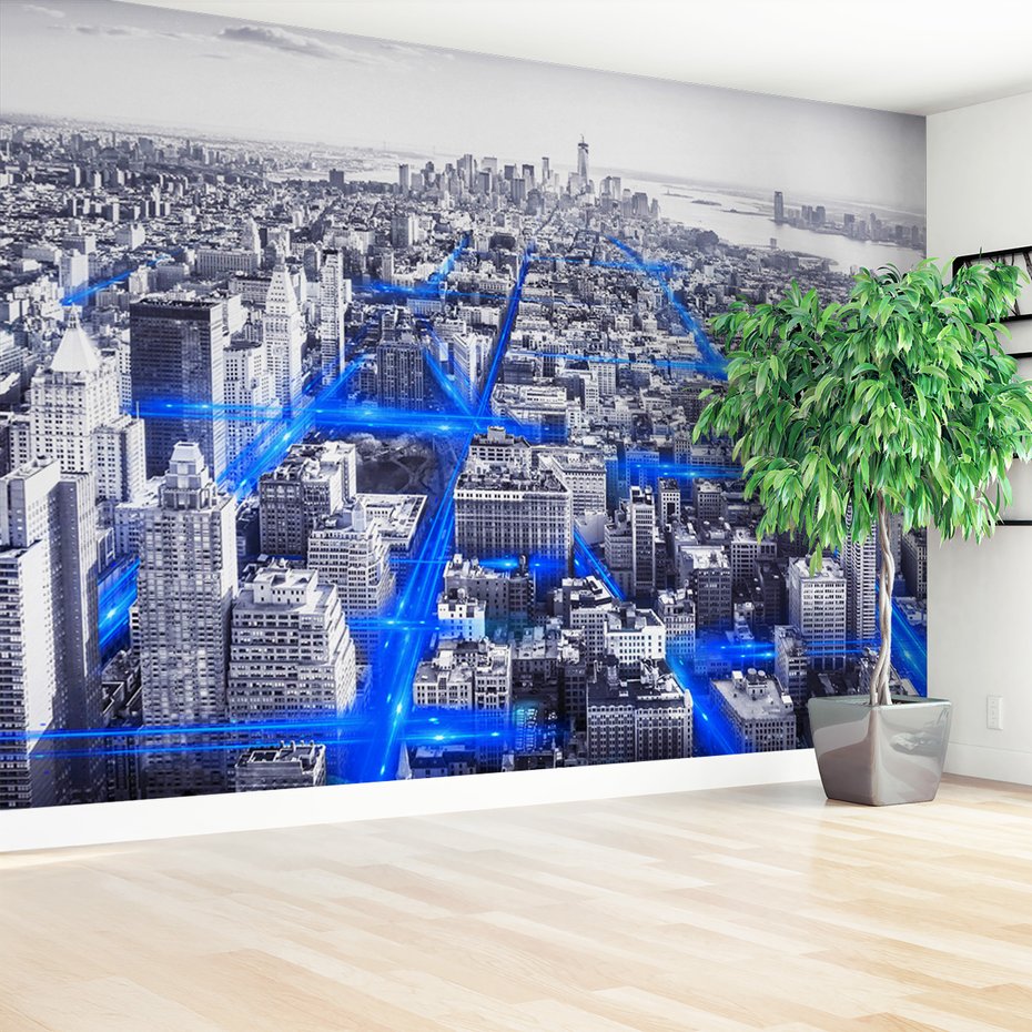 Fototapeta - miasto, budynki, abstrakcja